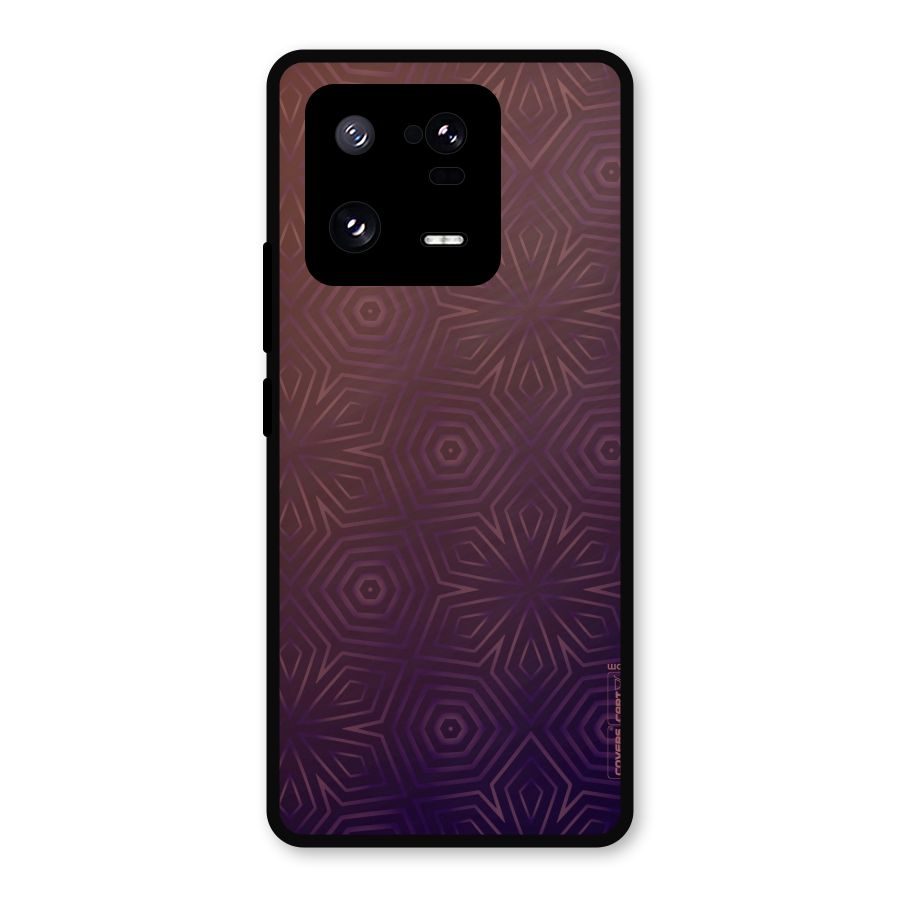 Lavish Purple Pattern Metal Back Case for Xiaomi 13 Pro