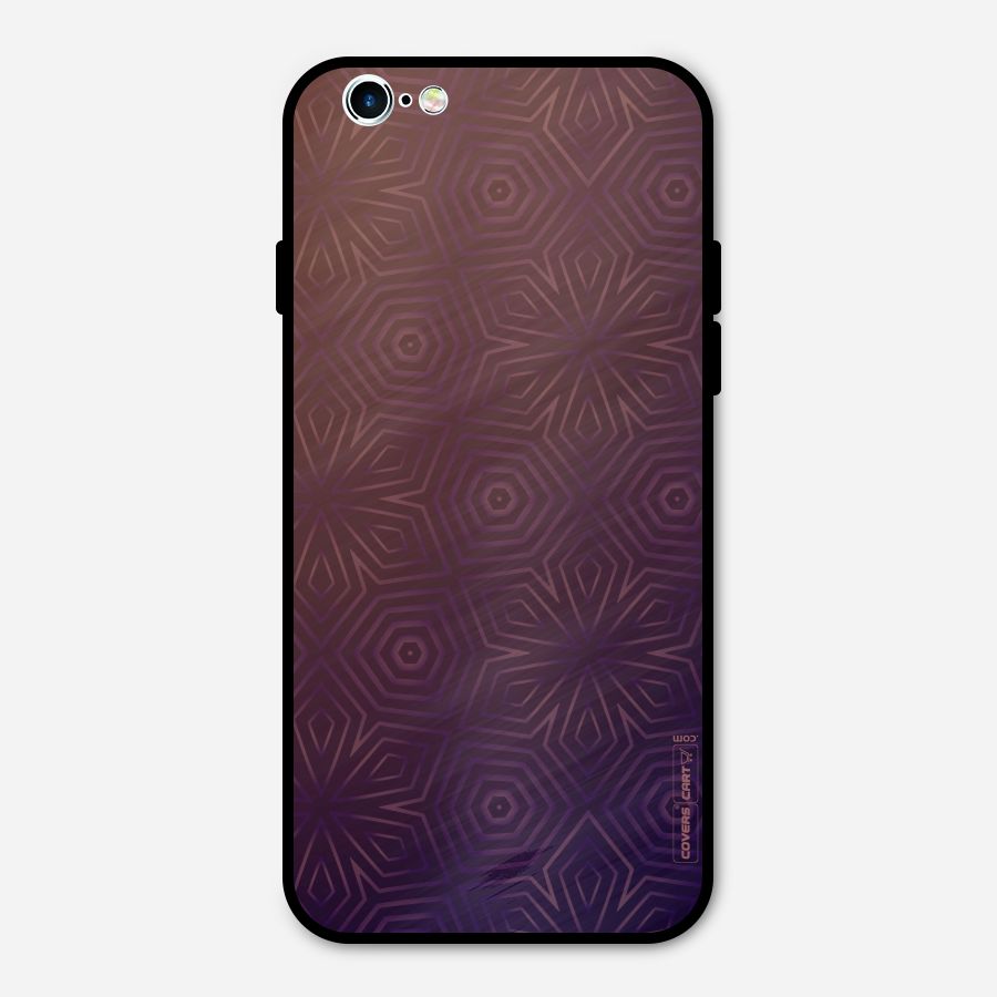 Lavish Purple Pattern Metal Back Case for iPhone 6 6s