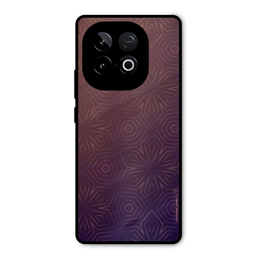 Lavish Purple Pattern Metal Back Case for iQOO Neo 10