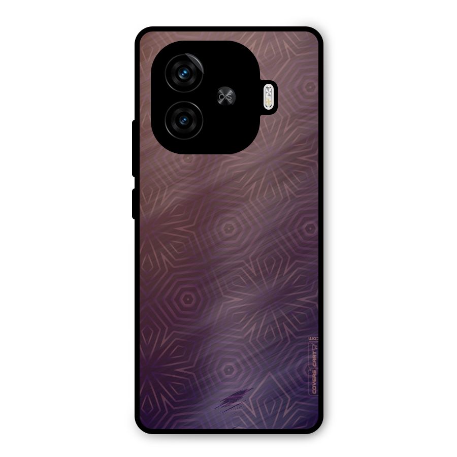 Lavish Purple Pattern Metal Back Case for iQOO Neo 10R