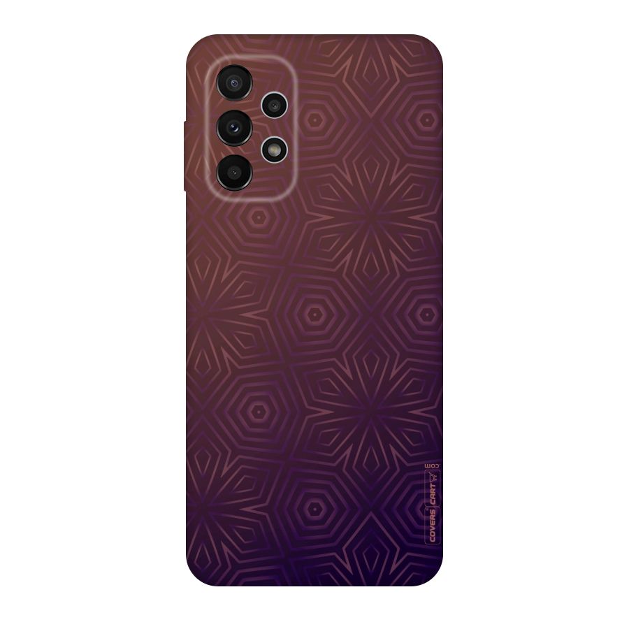 Lavish Purple Pattern Original Polycarbonate Back Case for Galaxy A23