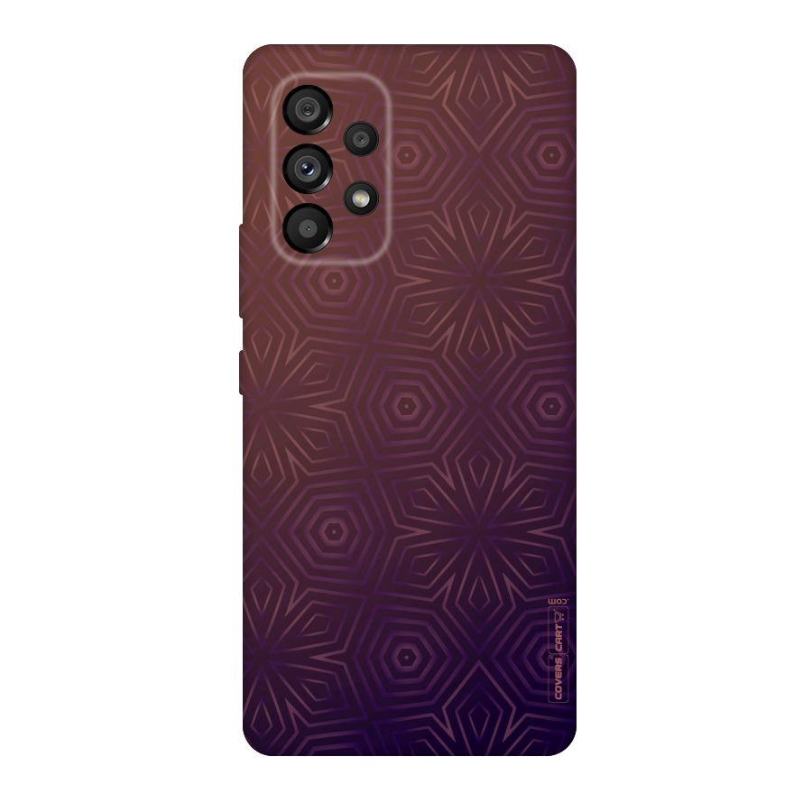 Lavish Purple Pattern Original Polycarbonate Back Case for Galaxy A53 5G