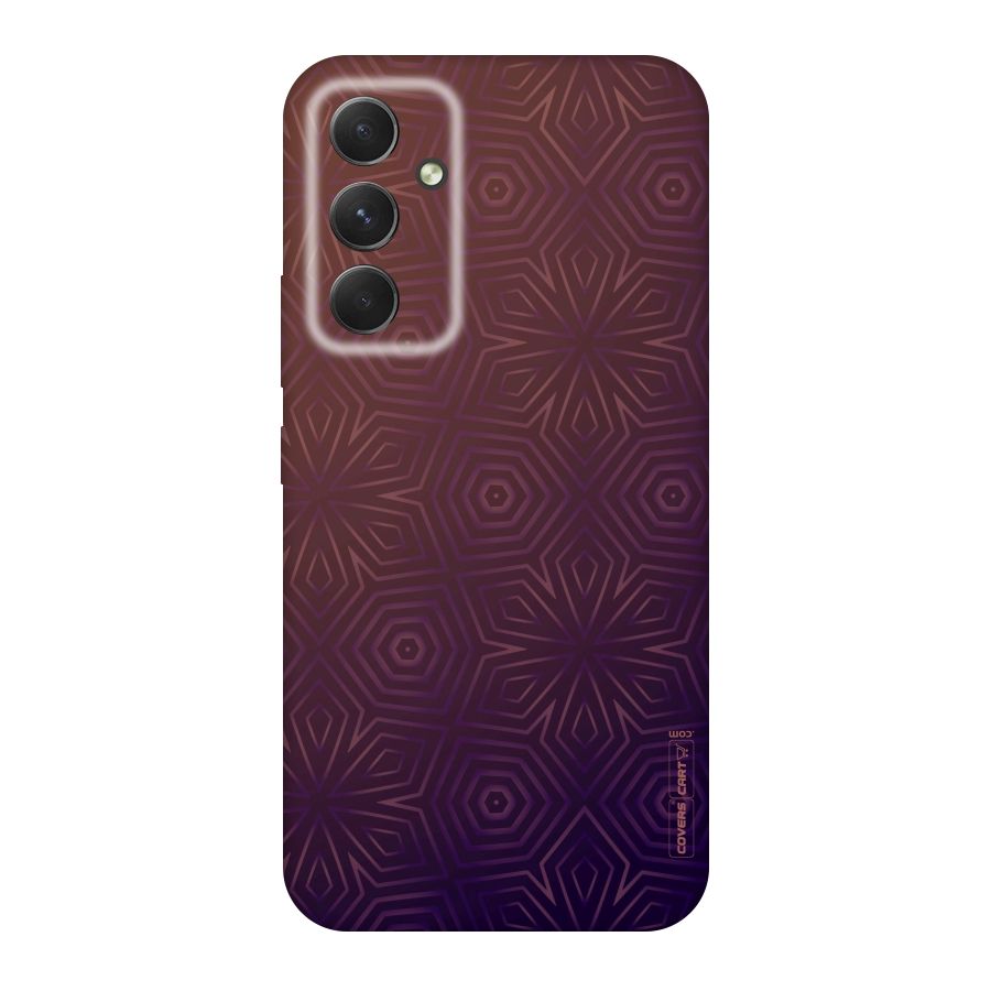 Lavish Purple Pattern Original Polycarbonate Back Case for Galaxy A54