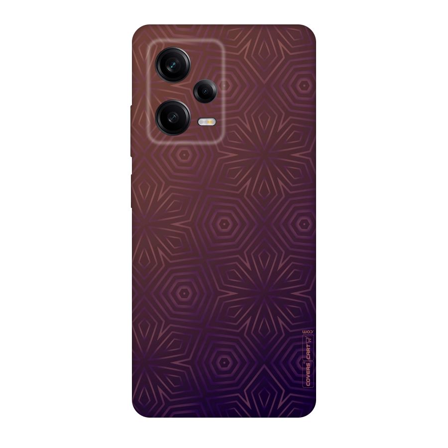 Lavish Purple Pattern Original Polycarbonate Back Case for Redmi Note 12 Pro