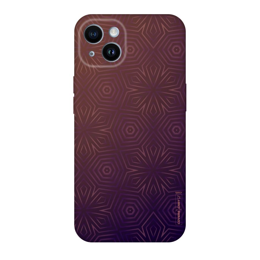 Lavish Purple Pattern Original Polycarbonate Back Case for iPhone 14
