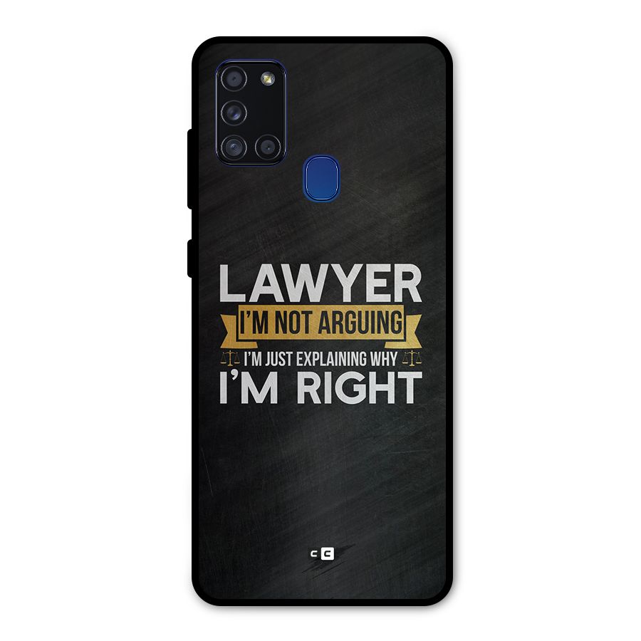 Lawyer Explains Metal Back Case for Galaxy A21s