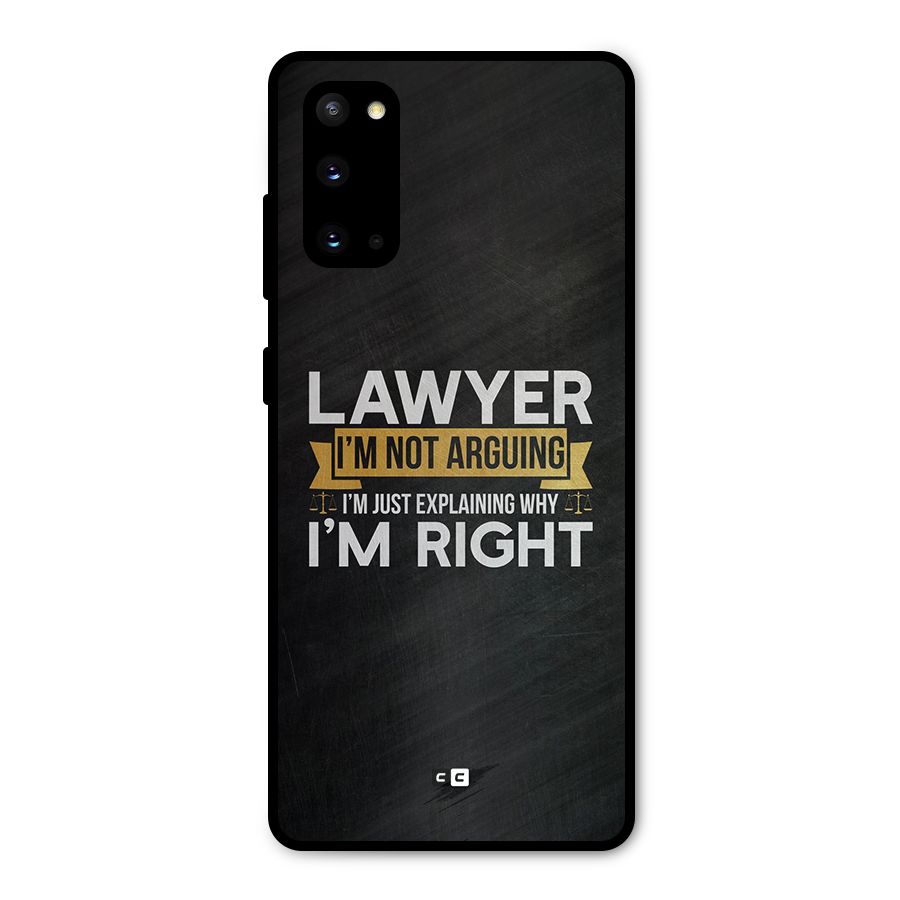 Lawyer Explains Metal Back Case for Galaxy S20