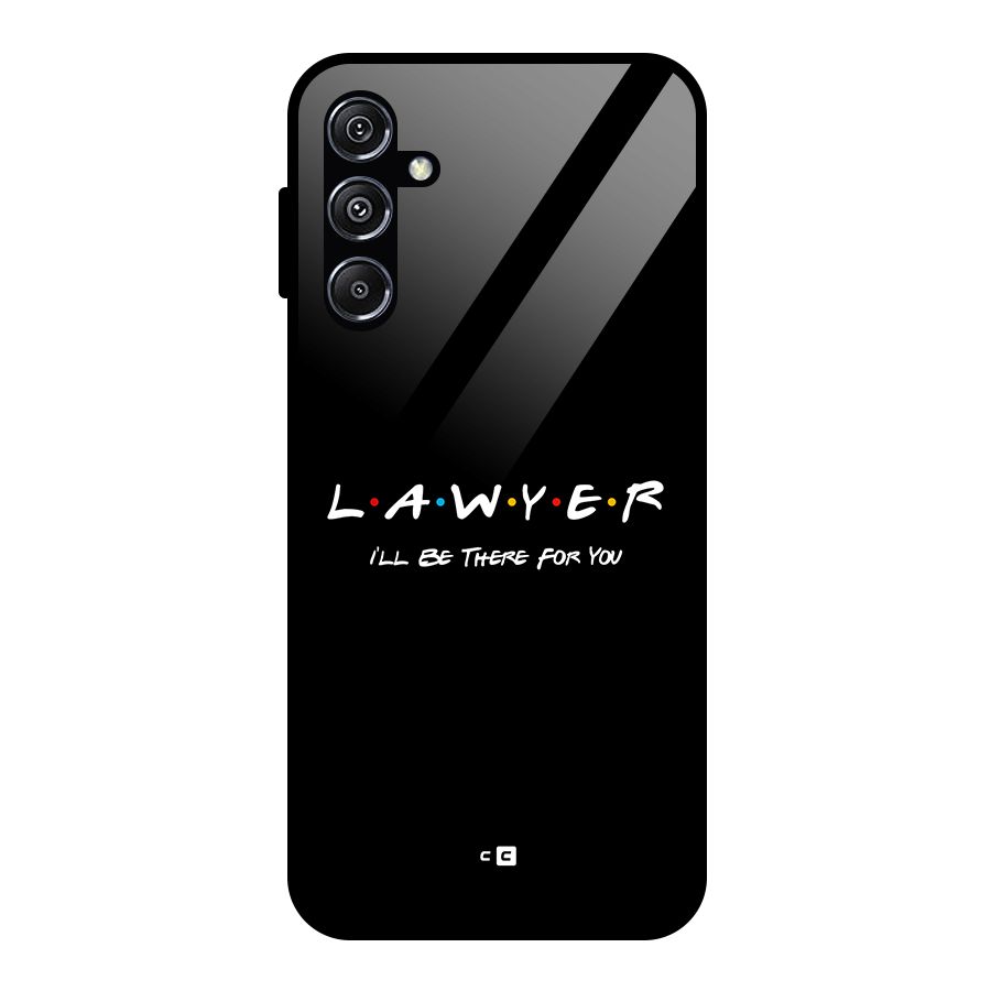Lawyer For You Glass Back Case for Galaxy M34 5G