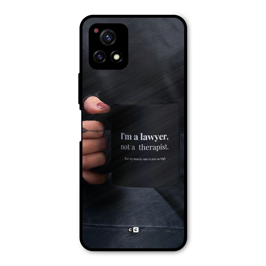 Lawyer Not Therapist Metal Back Case for Vivo Y72 5G