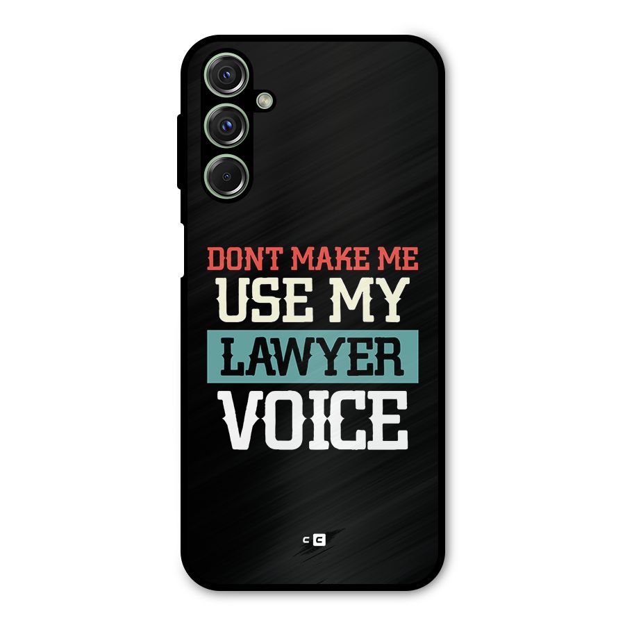 Lawyer Voice Metal Back Case for Galaxy M34