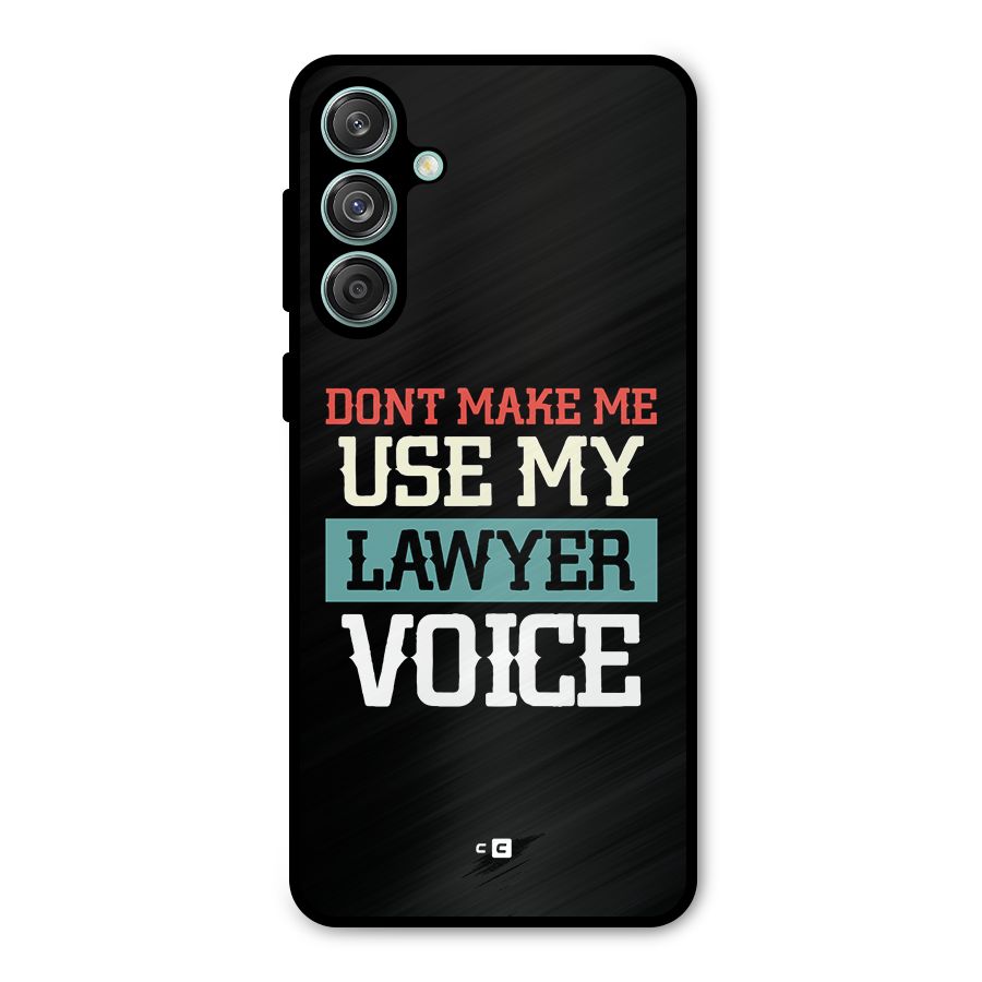 Lawyer Voice Metal Back Case for Galaxy M55 5G