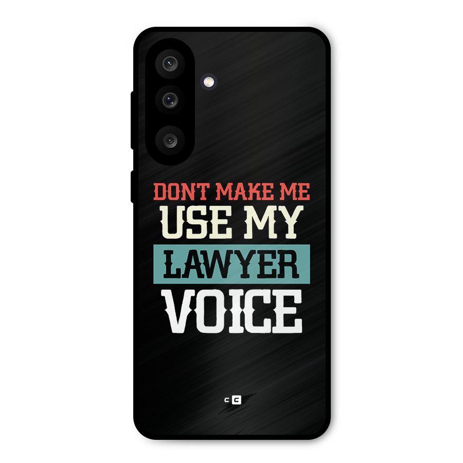 Lawyer Voice Metal Back Case for Galaxy M56