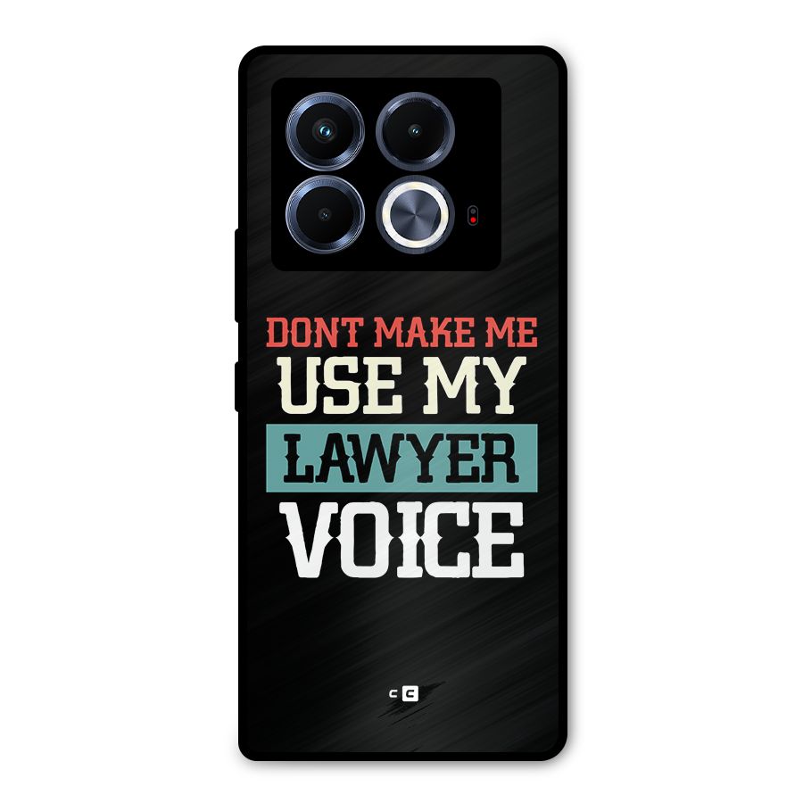 Lawyer Voice Metal Back Case for Infinix Note 40 5G