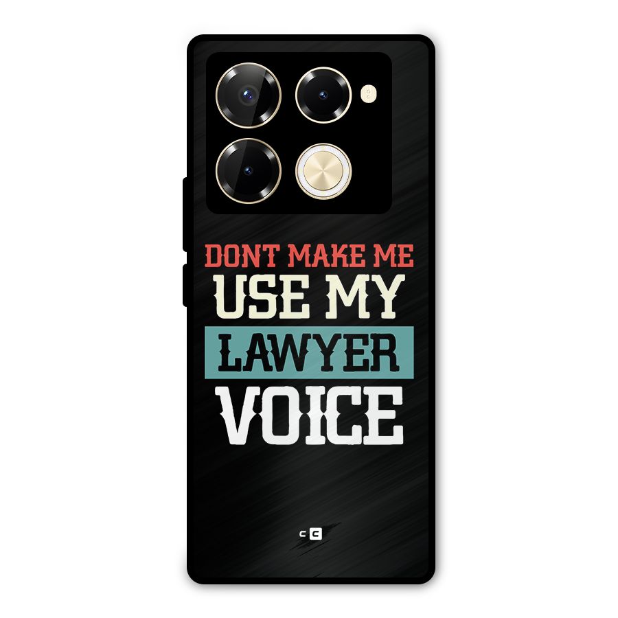 Lawyer Voice Metal Back Case for Infinix Note 40 Pro