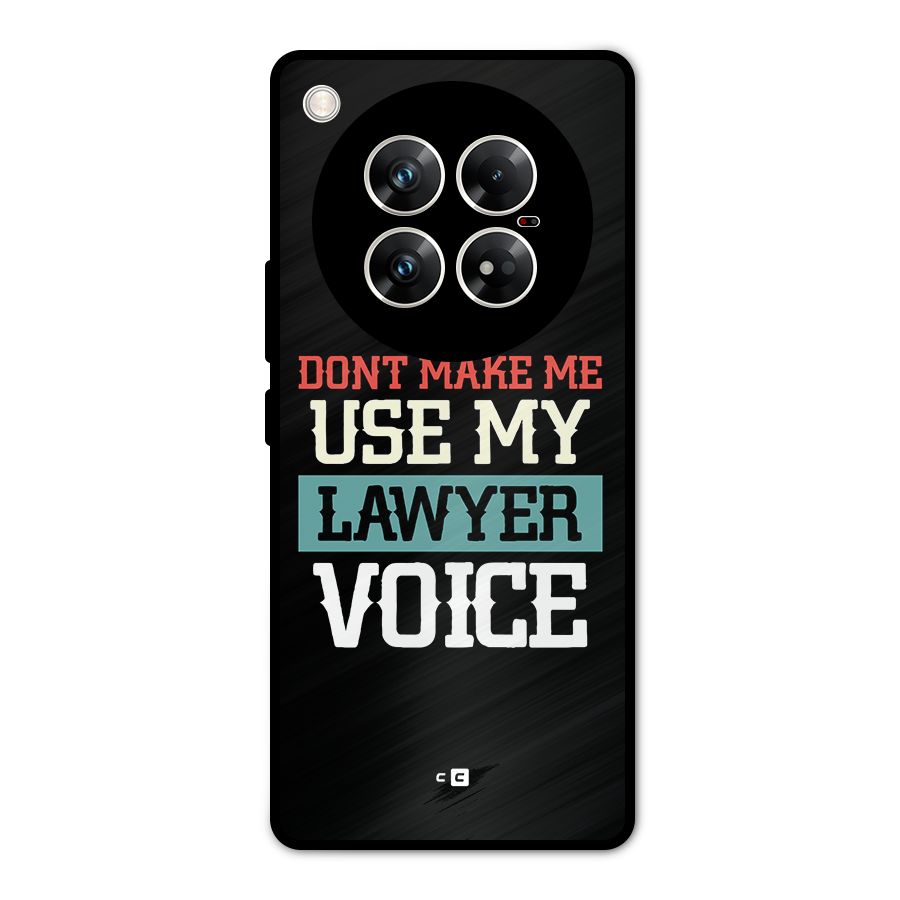 Lawyer Voice Metal Back Case for Infinix Zero 40 5G