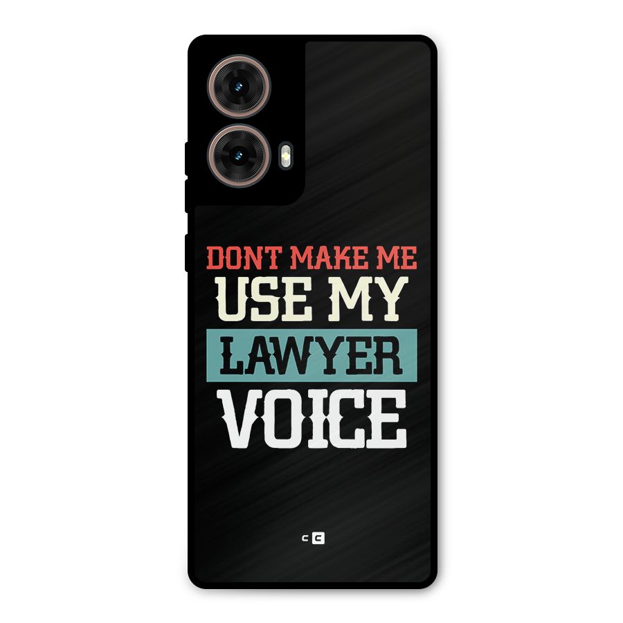 Lawyer Voice Metal Back Case for Moto G85