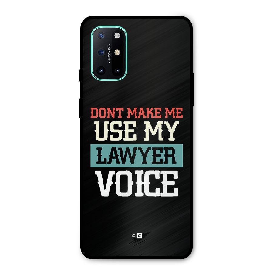 Lawyer Voice Metal Back Case for OnePlus 8T