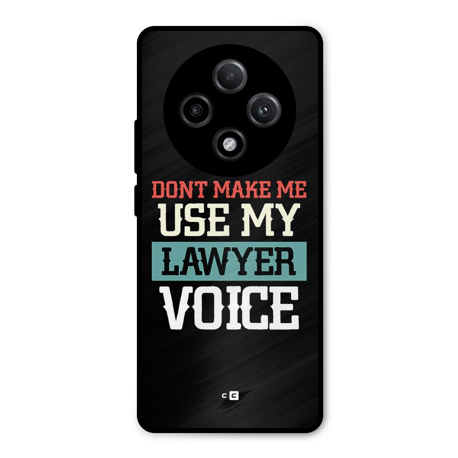Lawyer Voice Metal Back Case for Oppo F27 Pro Plus