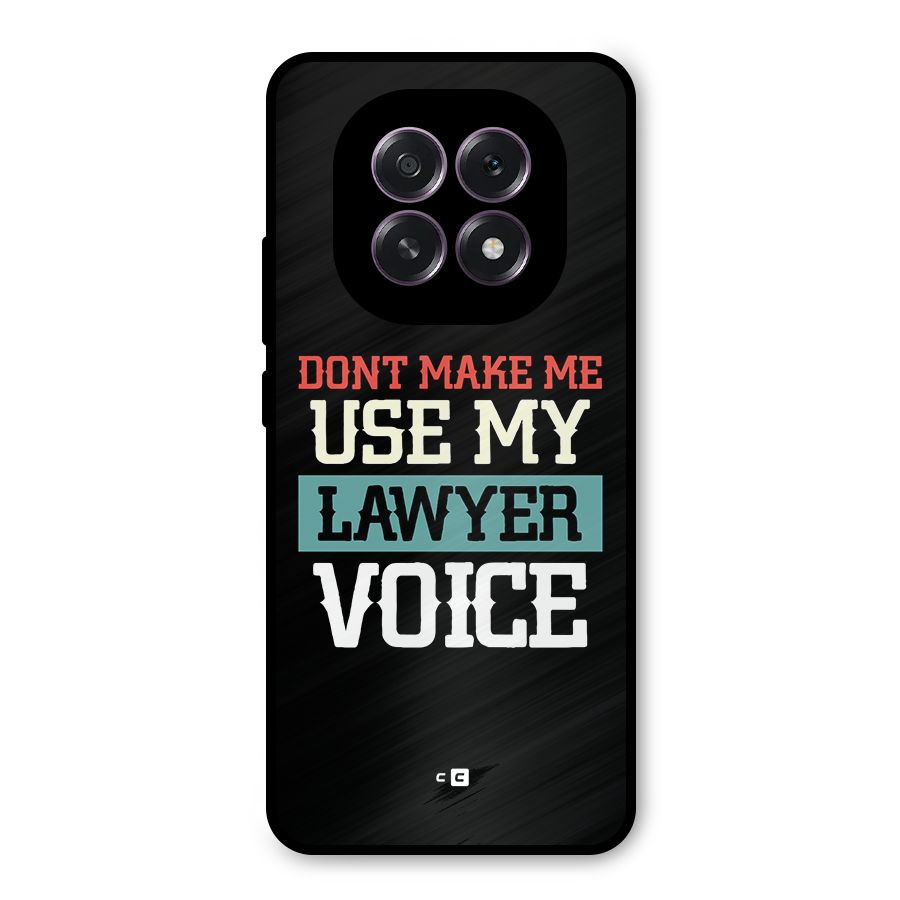 Lawyer Voice Metal Back Case for Oppo F29