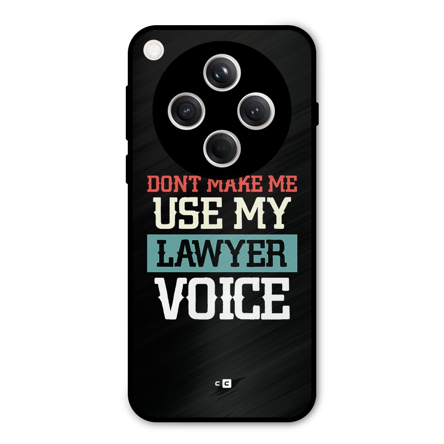 Lawyer Voice Metal Back Case for Oppo Find X8