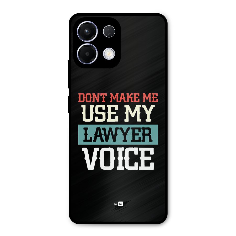 Lawyer Voice Metal Back Case for Oppo K13