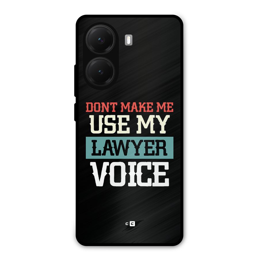 Lawyer Voice Metal Back Case for Poco X7 Pro