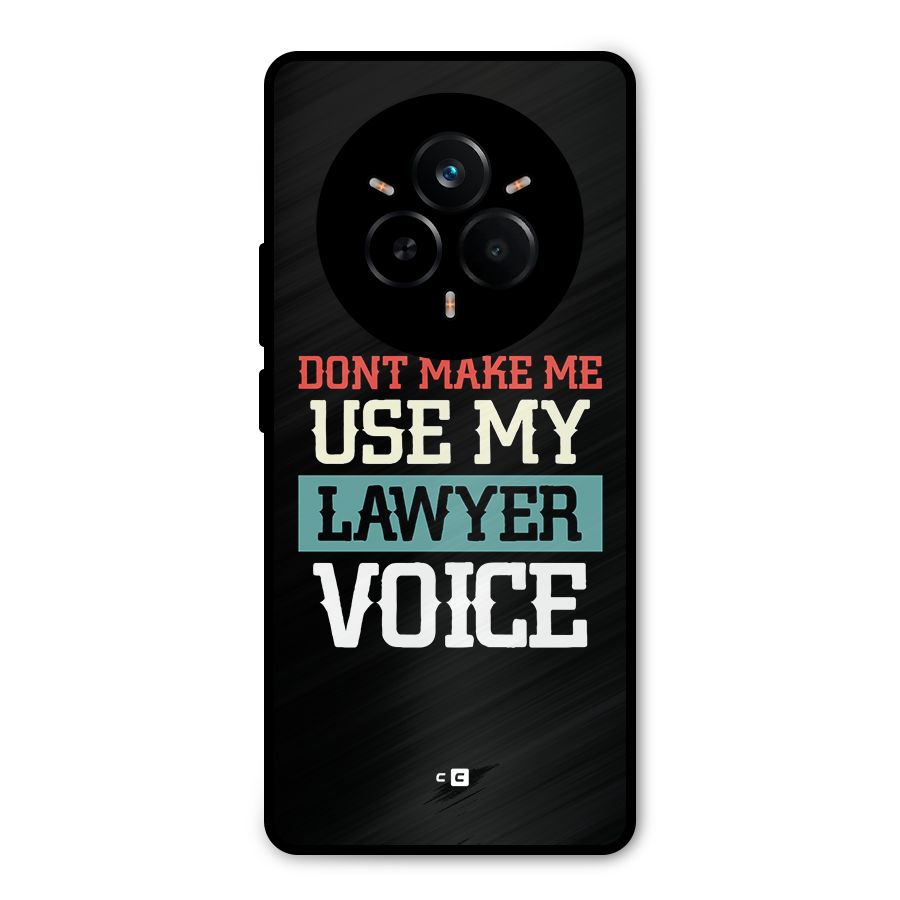 Lawyer Voice Metal Back Case for Realme 14 Pro