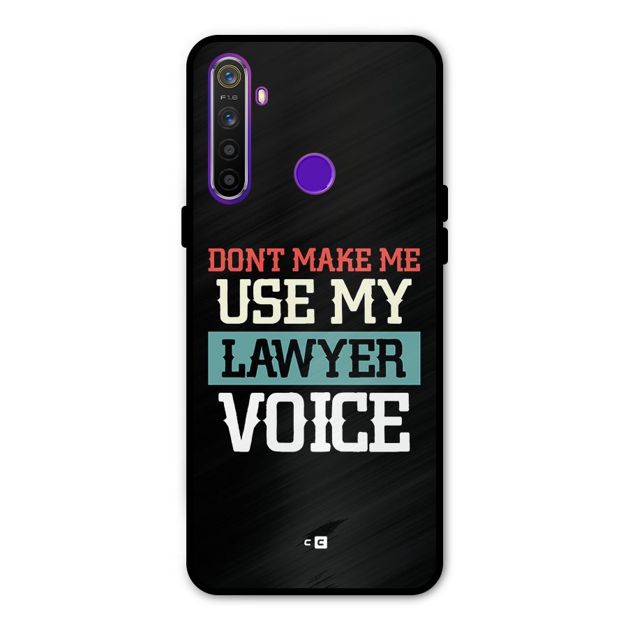 Lawyer Voice Metal Back Case for Realme Narzo 10