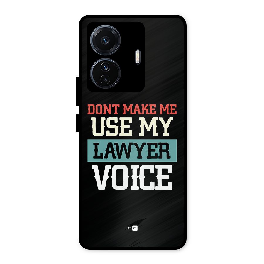 Lawyer Voice Metal Back Case for Vivo T1 Pro