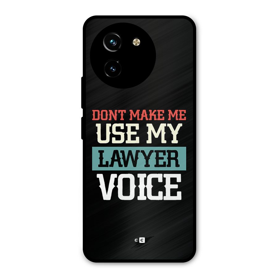 Lawyer Voice Metal Back Case for Vivo T3x