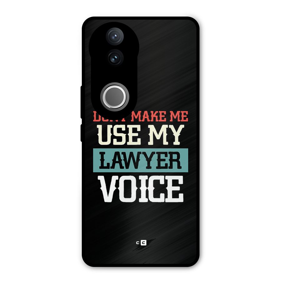 Lawyer Voice Metal Back Case for Vivo V50e