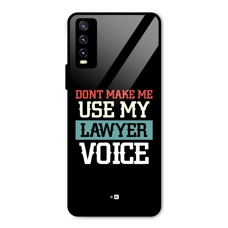 Lawyer Voice Metal Back Case for Vivo Y20
