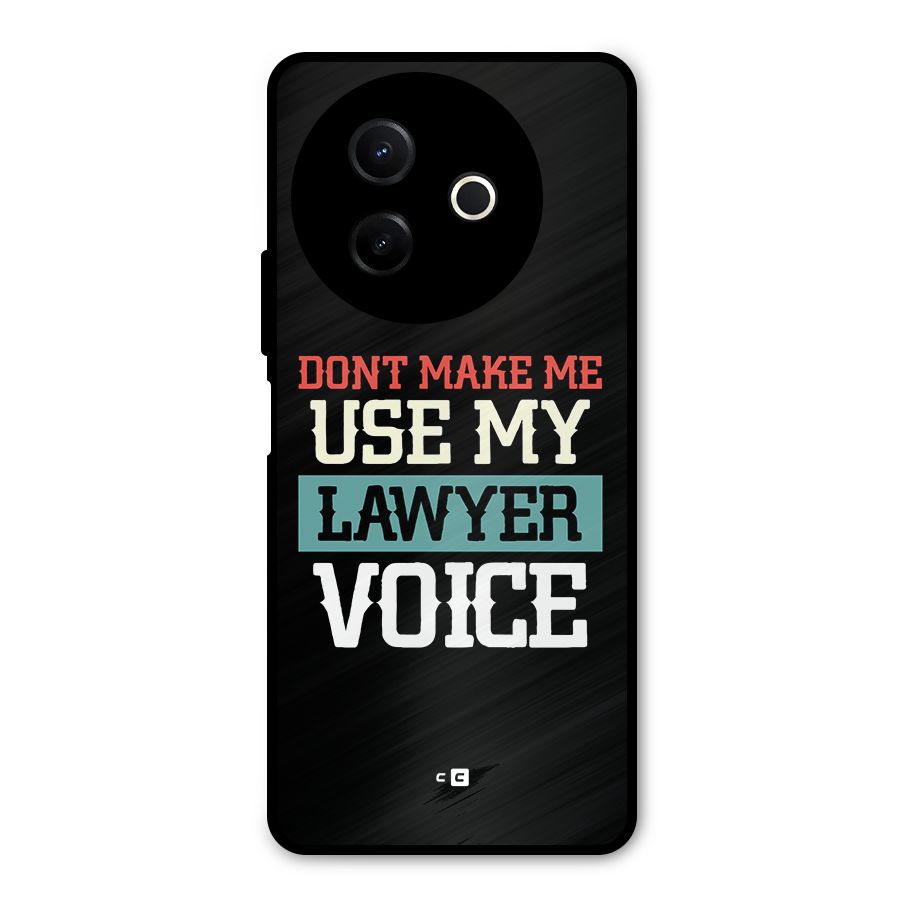 Lawyer Voice Metal Back Case for Vivo Y39