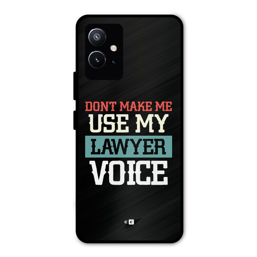 Lawyer Voice Metal Back Case for Vivo Y75 5G