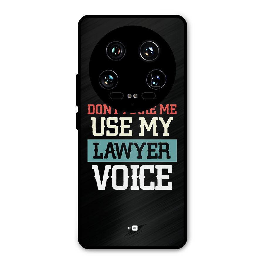 Lawyer Voice Metal Back Case for Xiaomi 14 Ultra