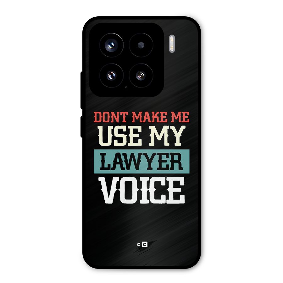 Lawyer Voice Metal Back Case for Xiaomi 15