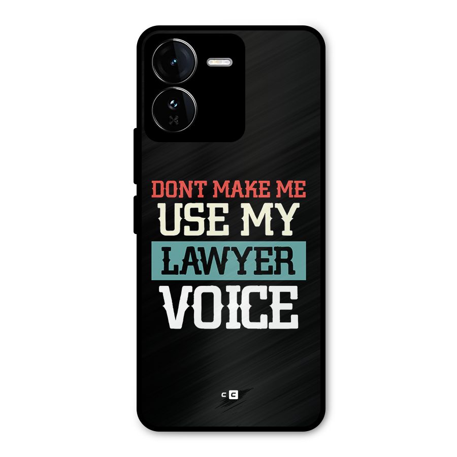 Lawyer Voice Metal Back Case for iQOO Z9