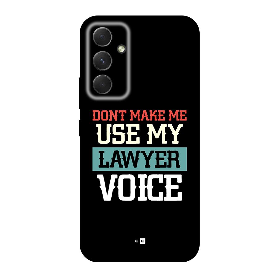 Lawyer Voice Original Polycarbonate Back Case for Galaxy A54