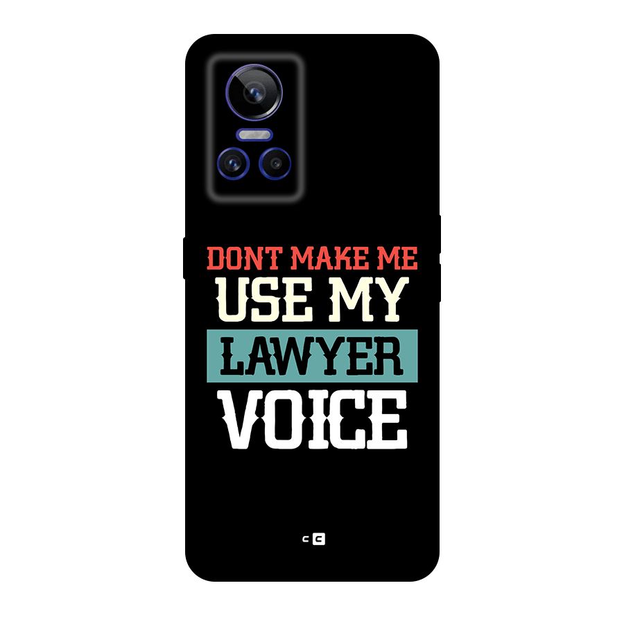 Lawyer Voice Original Polycarbonate Back Case for Realme GT Neo 3