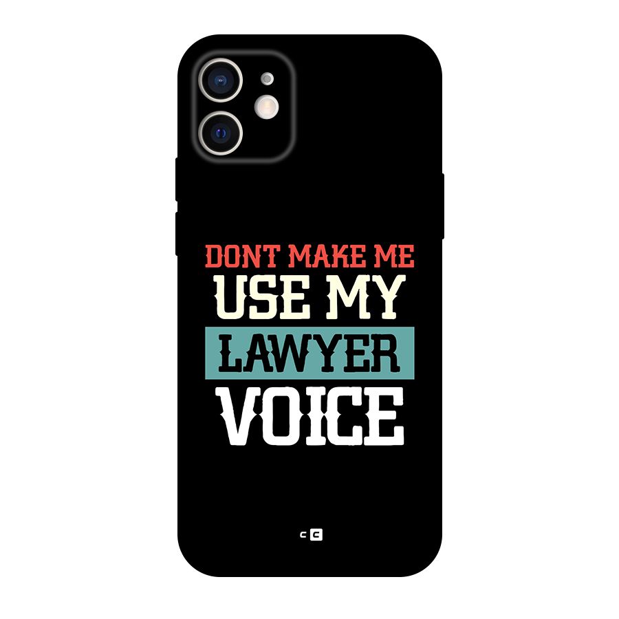 Lawyer Voice Original Polycarbonate Back Case for iPhone 12