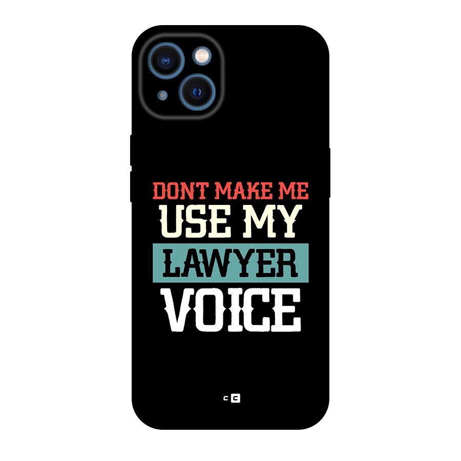 Lawyer Voice Original Polycarbonate Back Case for iPhone 13