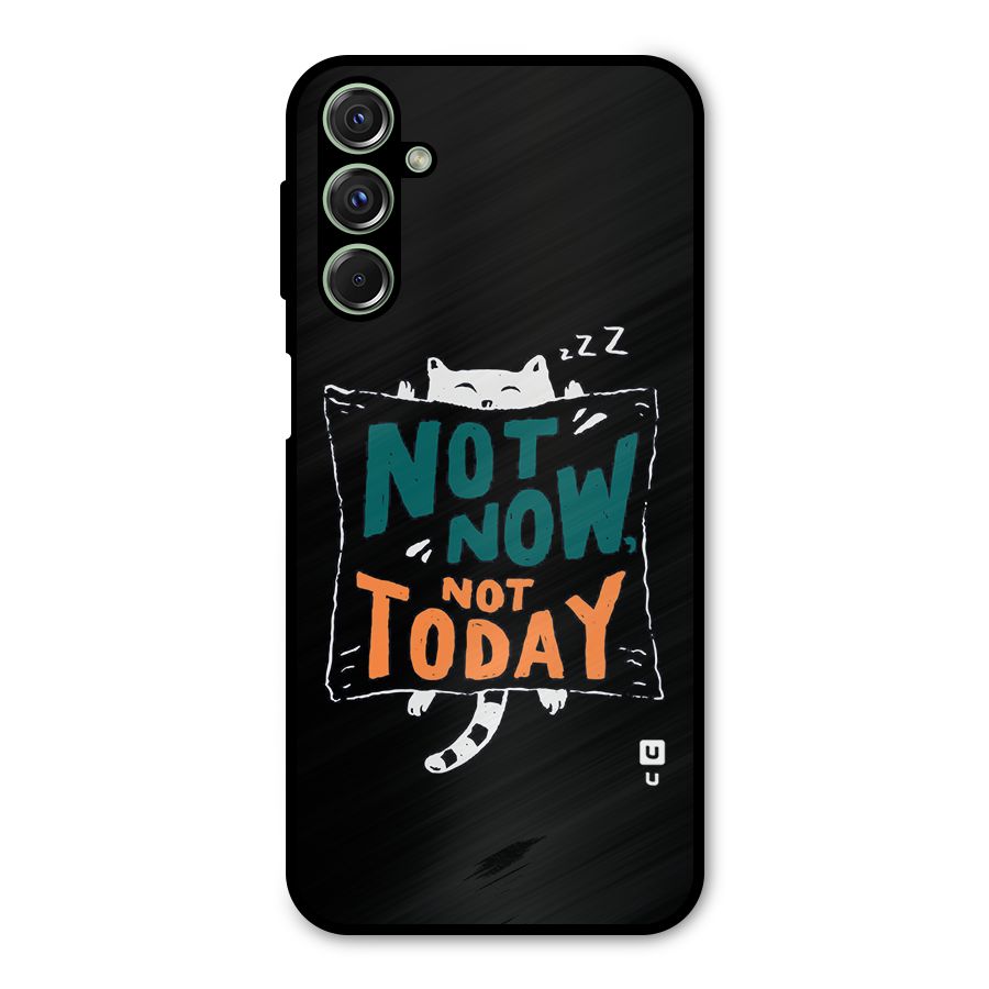 Lazy Cat Not Today Metal Back Case for Galaxy M34