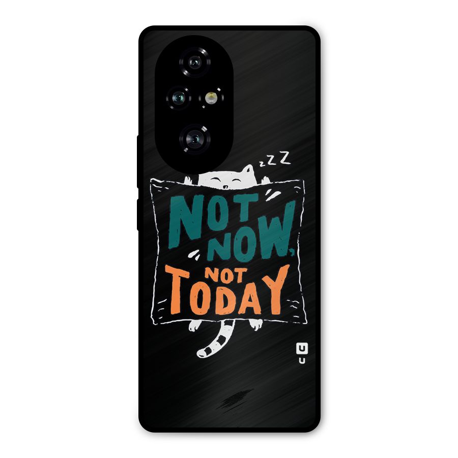 Lazy Cat Not Today Metal Back Case for Honor 200 Pro