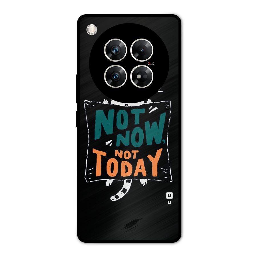 Lazy Cat Not Today Metal Back Case for Infinix Zero 40 5G