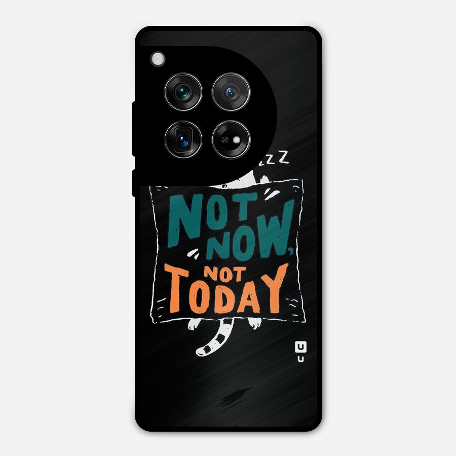 Lazy Cat Not Today Metal Back Case for OnePlus 12