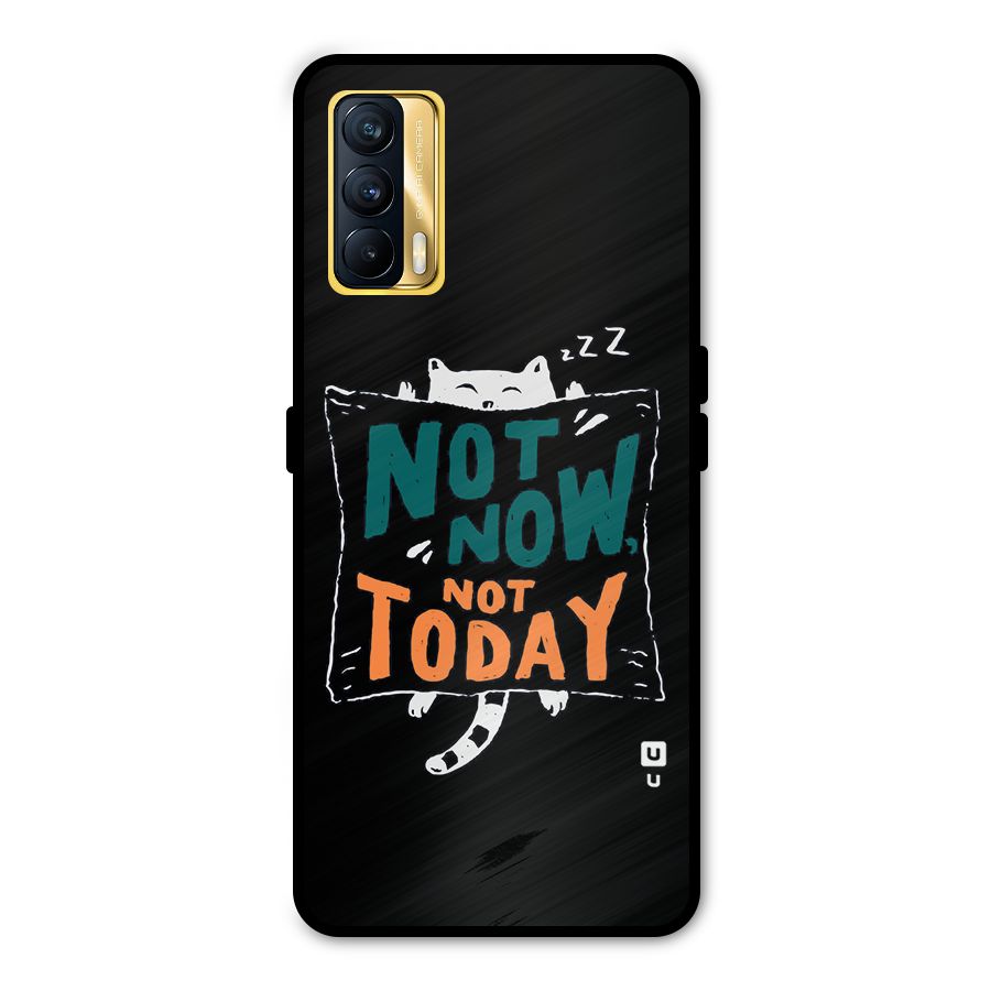 Lazy Cat Not Today Metal Back Case for Realme X7