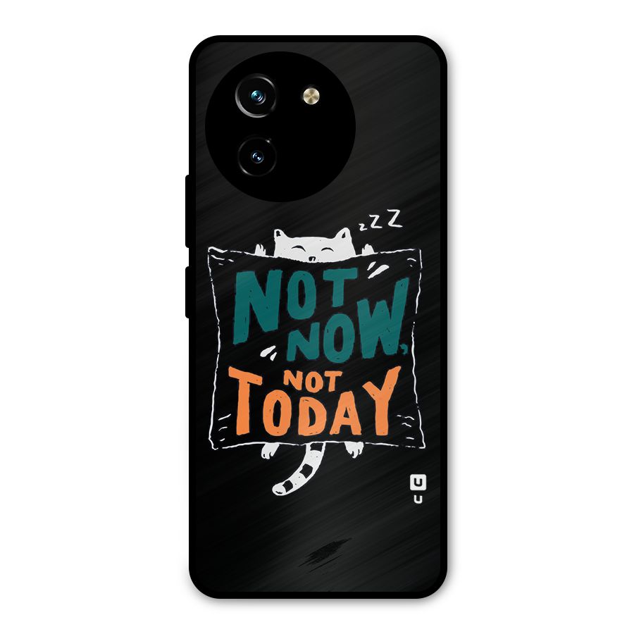Lazy Cat Not Today Metal Back Case for Vivo T3x