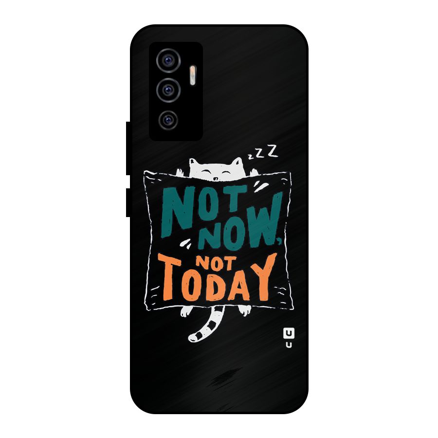 Lazy Cat Not Today Metal Back Case for Vivo V23e