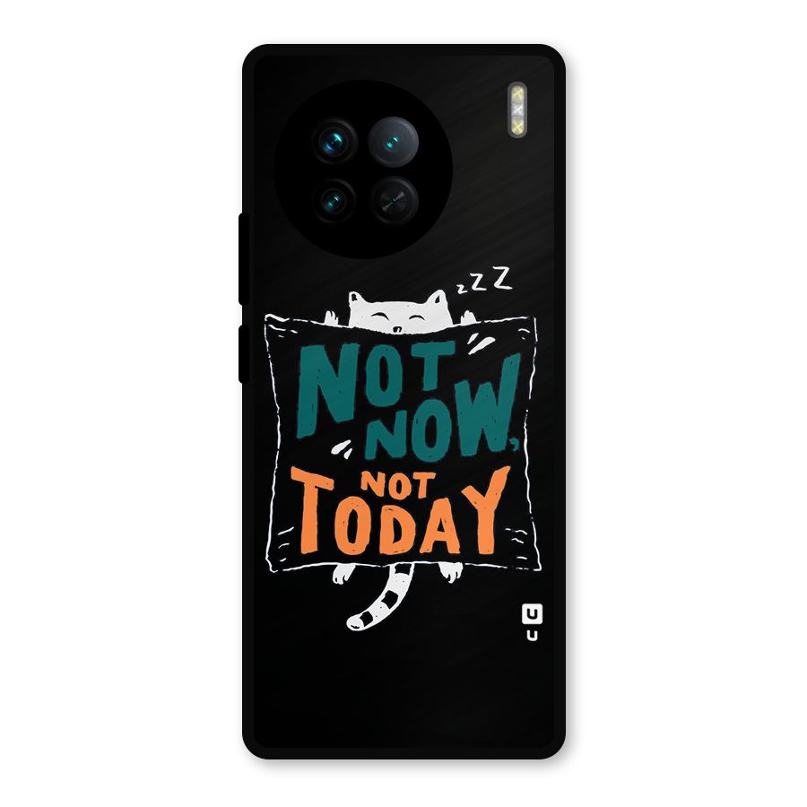 Lazy Cat Not Today Metal Back Case for Vivo X90