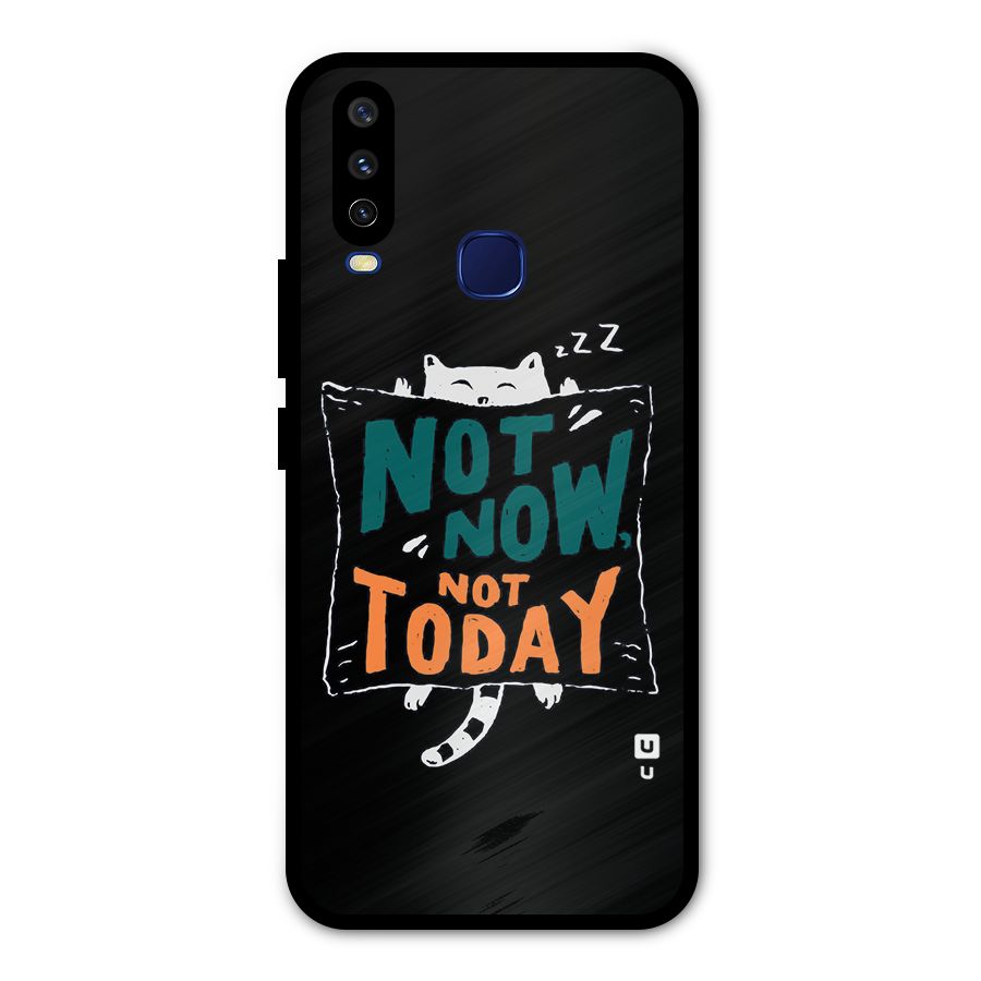 Lazy Cat Not Today Metal Back Case for Vivo Y15